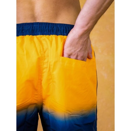 Male ISee shorts, size 50, blue, yellow color-9