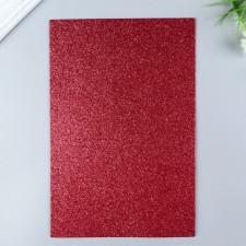 Foamiran glitter Magic 4 Hobby 2 mm cent. dark cherry, 20x30 cm