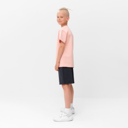 Kids (T -shirt, shorts) minku beige color/ graphite, height 158 ​​cm-1