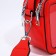 Bag Cross-Bodi with a zipper, red color