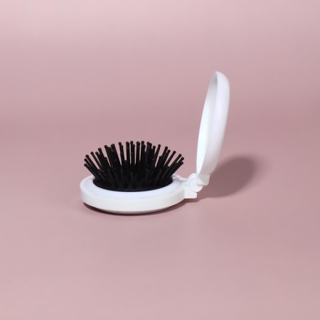 Massage Cats comb, folding, with a mirror, 6.5 × 2.5 cm, white color-7