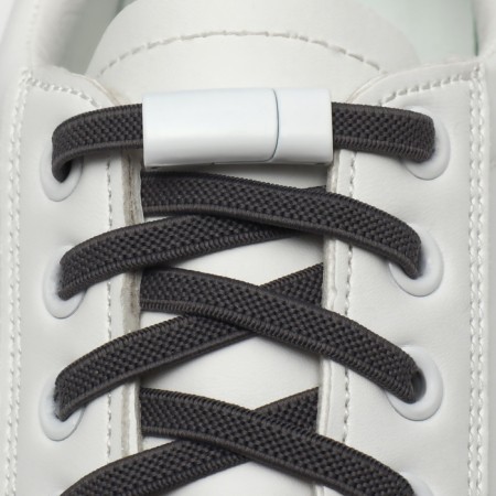 Cleep for laces, on magnets, steam, size 2.6 × 2 × 0.7 cm, white color-2