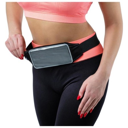 Sports bag on the belt for the phone onlytop, 23 cm, black color-2