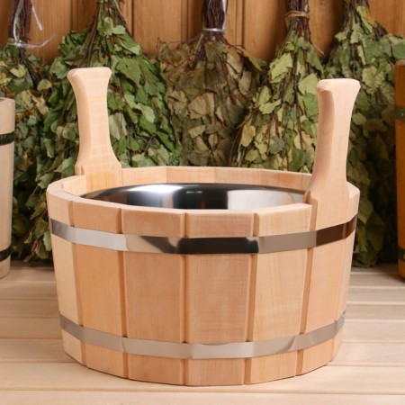 Gang from alder, 7 l, two -handed, stainless insert-1