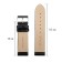 Watch strap, 24 mm, harness 75 mm, larynx 115 mm, genuine leather, black