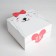 Gift folding box, packaging, “you”, 15 x 15 x 8 cm