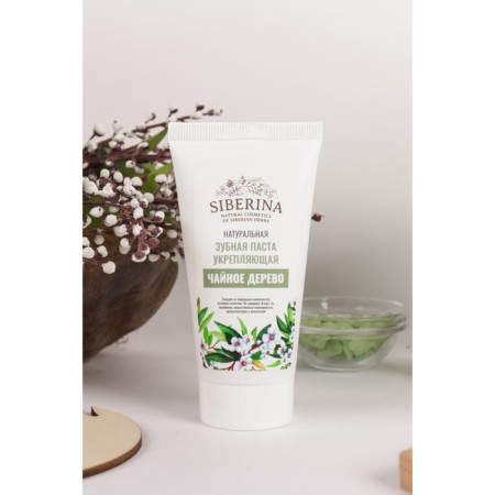 Natural toothpaste strengthening "tea tree", 50 ml-1