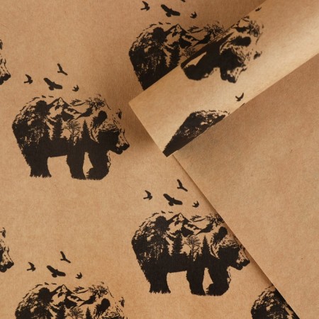 Paper Crafts "Bear", 70 x 100 cm
