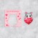 A valentine postcard with a scretch-layer “Most wonderful in life”, a kitten, 10 x 10 cm