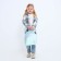 Baby backpack for a girl with segments "Star", lightning department, blue color