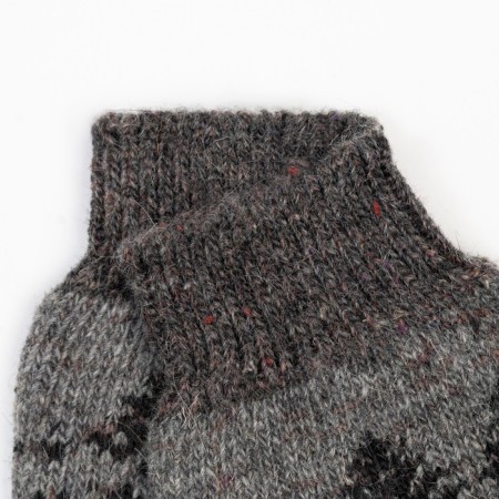 Male woolen socks "Winter-winter" color dark gray, size 25-1
