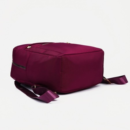 Youth backpack on lightning from textiles, 2 pockets, purple color-2