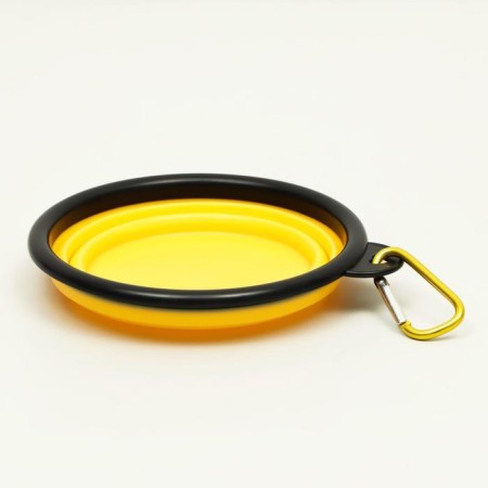 Silicone bowl, folding, 350 ml, 13 cm, orange-5