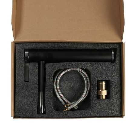 Zein ZF-013 sink mixer, high, Ceramics cartridge 35 mm, brass, black/chrome-11
