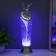 Lava-lamp "Deer" LED from batteries 3haa USB silver 7x6x30cm
