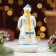 Souvenir "Snow Maiden Blizzard", Red fur coat, 12 cm, porcelain