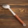 Serving spoon-shumovka with a wooden handle 35 cm, scooped 10x7 cm