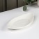 Ceramic Serving Oval "Louise", 22.5 × 11.5 cm, white color