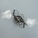 Trioni chandelier 2 lamps 40W E27 Chrome-black 51x31x29