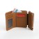 Women's wallet on a magnet, brown color