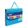 A4 labor folder, PVC textiles, with handles, folding, on Velcro, with a filling of 10 items, calligrata, PTR-10, "pencils"