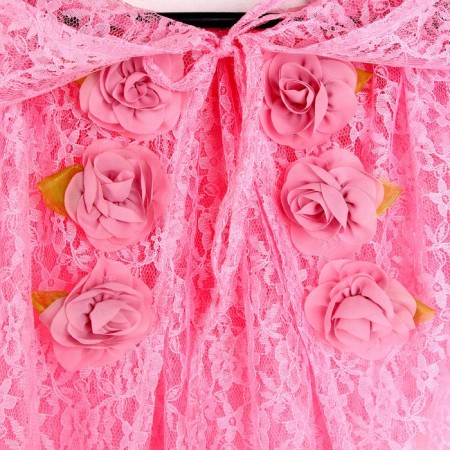 Carnival set of Princess Hypyur pink, crown, length 100cm-4