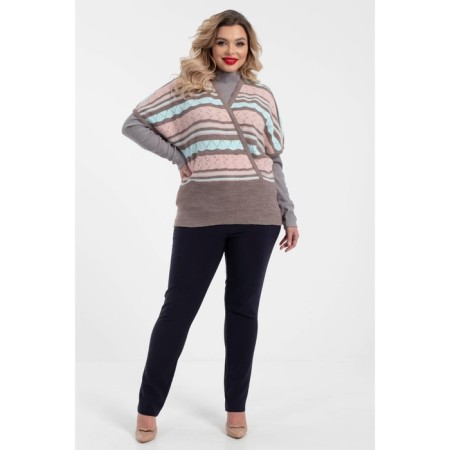 Women's vest, size 60, pink color-5