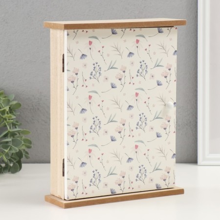Keywood tree 6 hooks "Field flowers" 20x6.4x26 cm-1