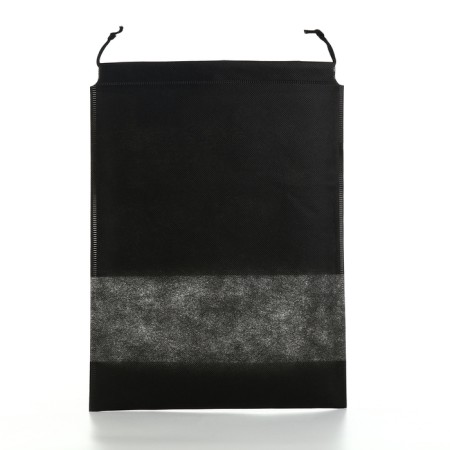 Bag for shoes on the lace, black color-1