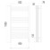 Terminus heated towel rail "Aurora" P12, 500x1000 mm, chrome