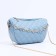 Bag Cross-Bodi with a zipper, blue color