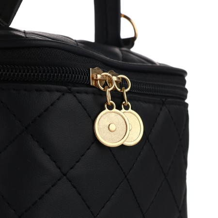Female bag 16.5*9*10.5 department with a zipper, black-6