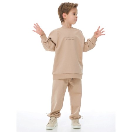 Sweatshirt for boys, height 140 cm, sandy color-5