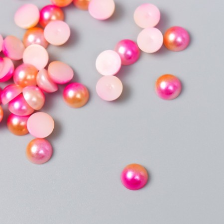 Decor "Pink-cream gradient" d = 6 mm 10 g 200 pcs 5x2.5 cm mix-4