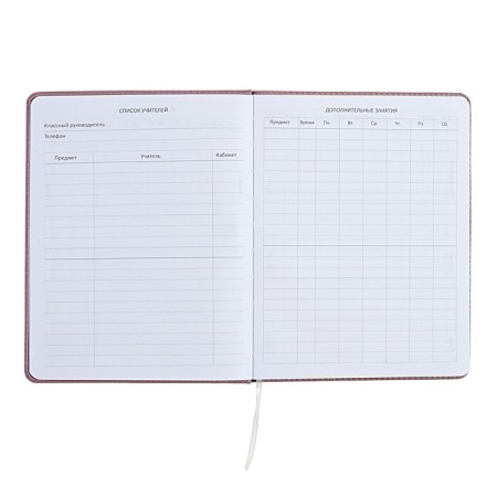 Universal diary for grade 1-11 No Comment, solid cover, artificial leather, foam rubber, silk-screen printing, liesse, 80 g/m2-5