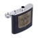 Gift set 4 in 1 Emblem of Russia: Flake 210 ml, funnel, 2 glasses, black, 17 x 20 cm