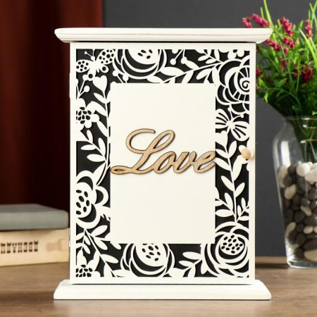 Keywater tree 6 hooks "Flowers and butterflies. Love" 26.5x21x6.8 cm
