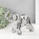 Souvenir Ceramics "Geometry. Elephant" silver 11x26x18 cm