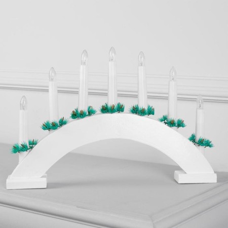 LED figure "Christmas slide" 34 × 26 × 5 cm, wood, 220 V, glow warm white-1