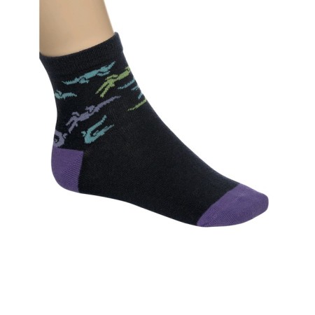 Socks for boys, size 12-14 cm, purple color, blue, 2 pairs-1
