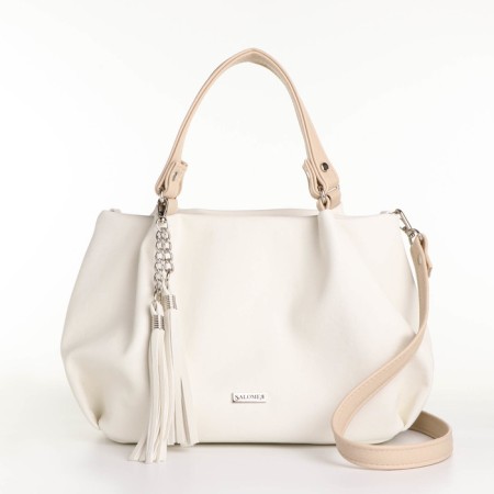 Bag-mech-mezzan is a zipper, white color-1