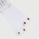 Women's belt, width 11 cm, elastic band, buttons, white color