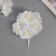 Decor for creativity "Camellia" White (1 set = 1 bouquet) in the bouquet 6 pcs 4x11 cm