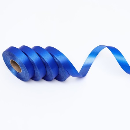 Polypropylene tape "Matt" for decor and gifts, blue, 2 cm x 50 m-2