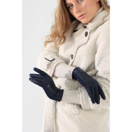 Gloves are female, dimensionless, without insulation, blue color-1
