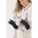 Gloves are female, dimensionless, without insulation, blue color