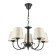 Suspended EVOLUCE lamp. Sle120303-05. Rimento. 5x40 watts, E14, 58x58x30 cm, dark -gray color