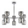 Suspended lamp Freya Fr5203PL-10CH1 SAVIA, 700x700x510 mm, E27, 10x60W, chromium color