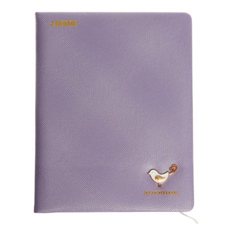 Universal diary for grade 1-11 Bird, hard cover, artificial leather, foam rubber, foil embossing, liesse, 80 g/m2