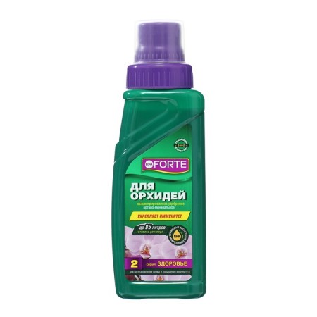 Fertilizer for orchids Bona Forte, 2 in 1, bottle, 285 ml